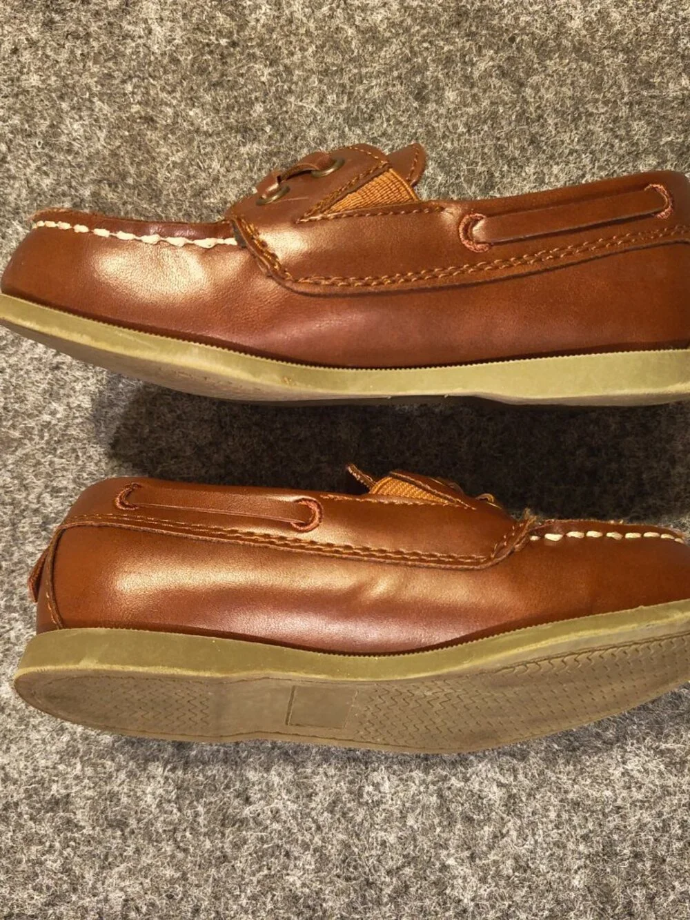 Kids Brown Moccasin Shoes | Size 11 | Faux Leather